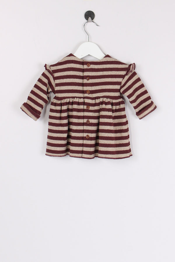 Abito Riga Melanzana/beige-2