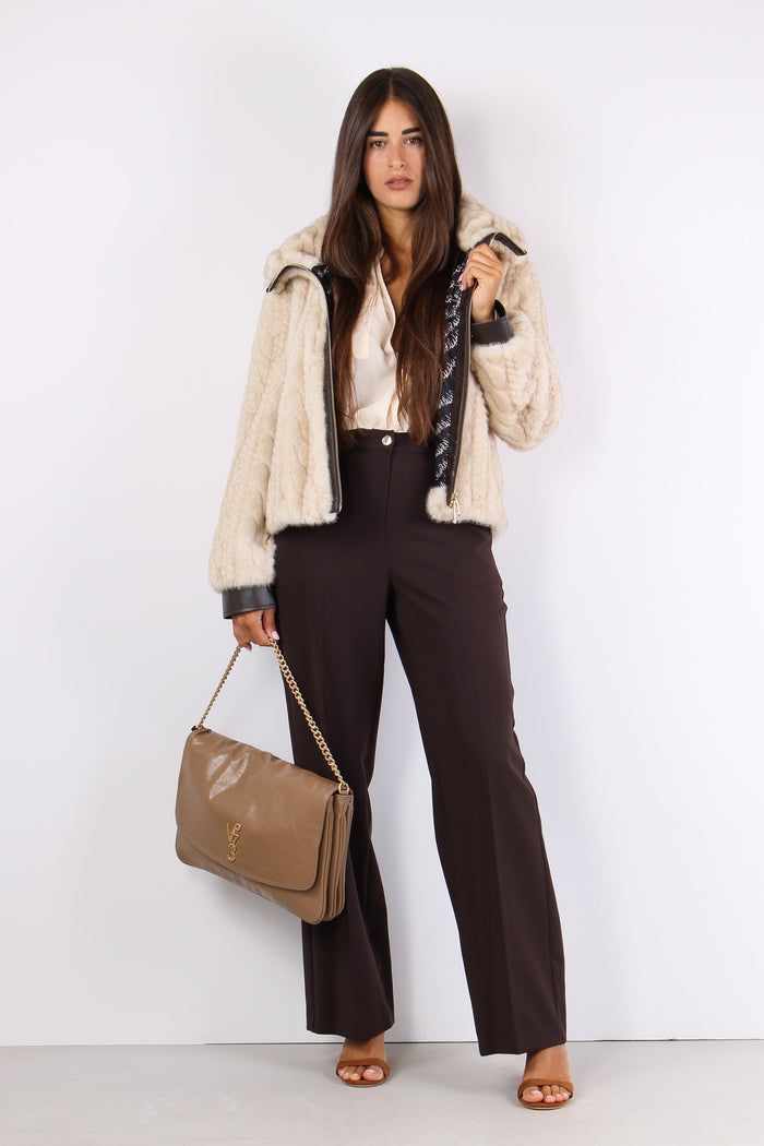 Thimotyn Pelliccia Treccia Ins Ivory