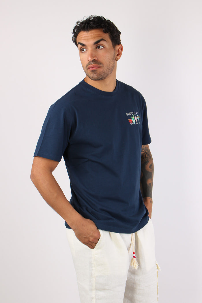 T-shirt Scritta Ricami  Grand Slam-3