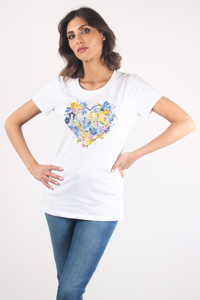 T-shirt Logo Cuore Bco/spring-4