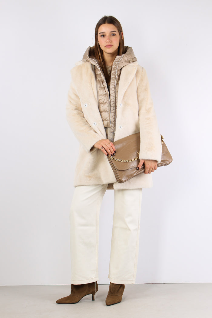 Cappotto Ecopelle White Swan-8