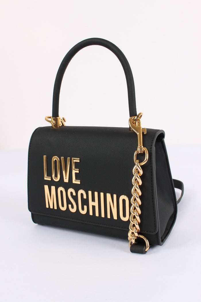 Bauletto Lettering Oro Nero-4
