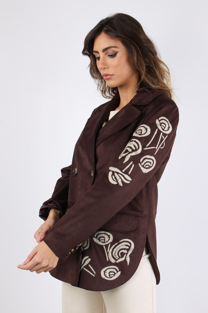 Giacca Dainetto Ricami Moro-6