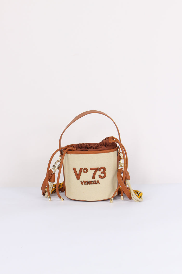 Responsible 73 Secchiello Canv Off White/cuoio