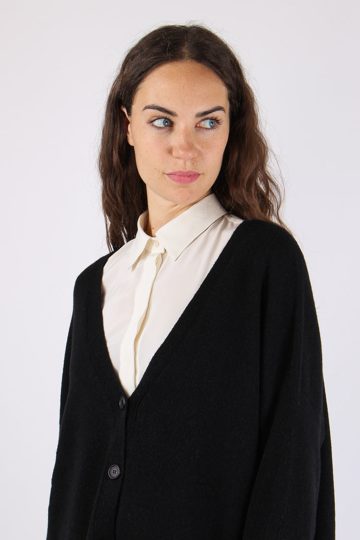 Cardigna Over Maglia Meteorite-7