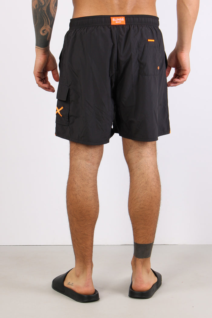 Costume Pantalone Cargo Nero-5