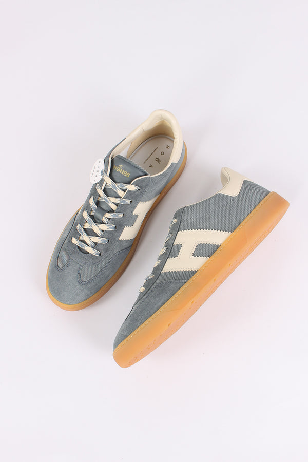 Sneaker Cool Camoscio Azzurro-2