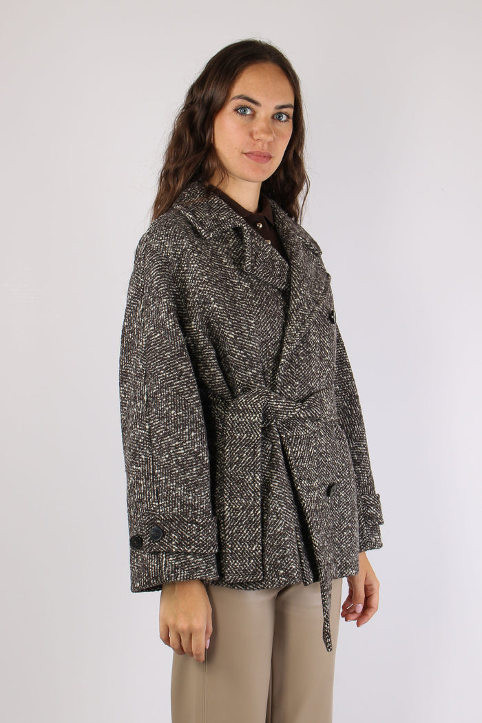 Mllsecolo Cappotto Boucle Spinato Testa Di Moro-6