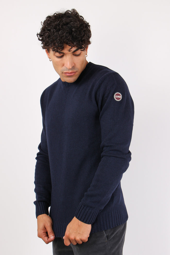 Pullover Basico Logo Navy-4