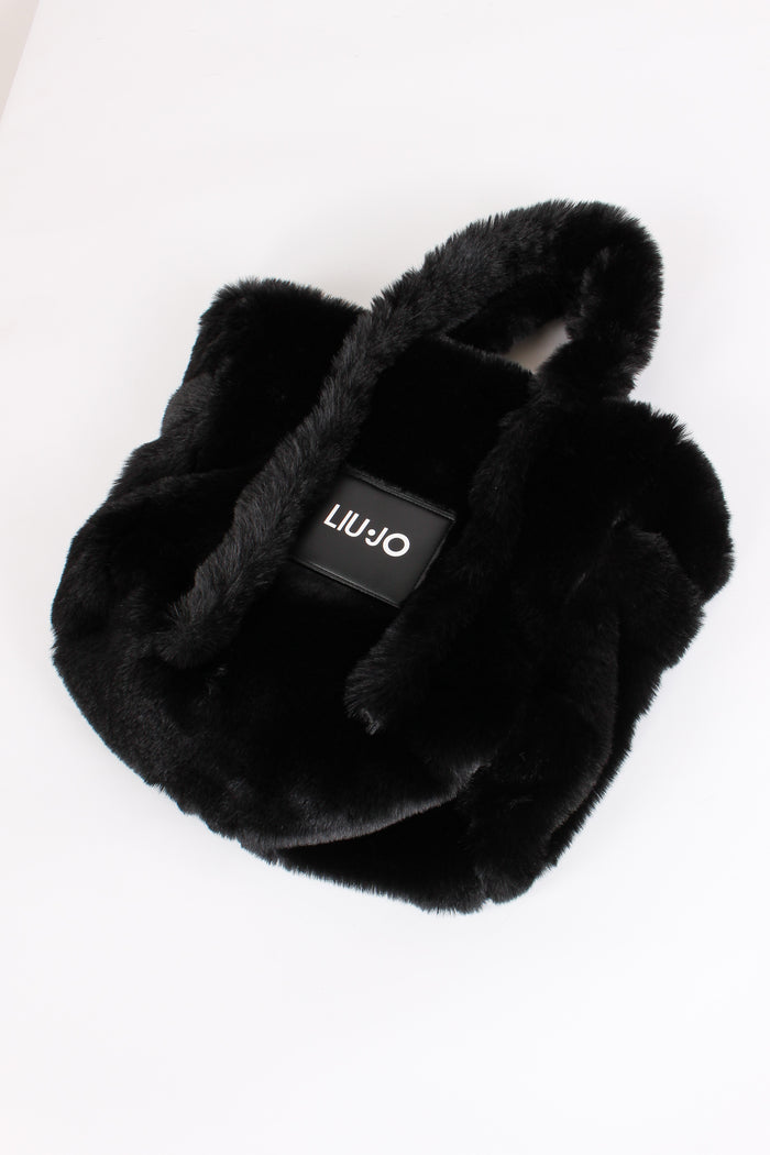 Shopping Ecopelliccia Nero-2