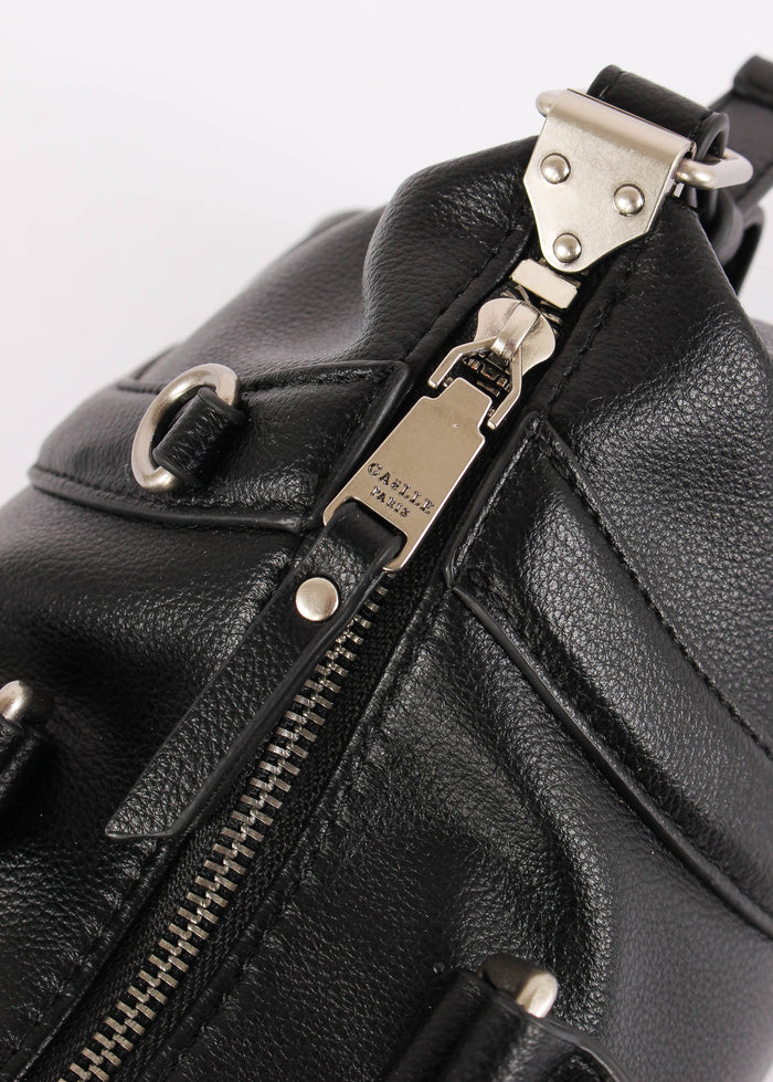 Maxi Duffle Maxi Logo Rilievo Nero-8