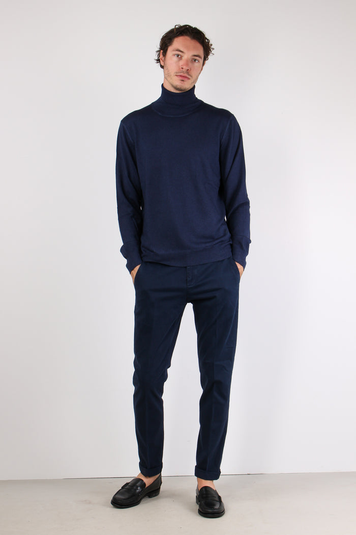 Gaubert Pantalone Gabardina Blu-5