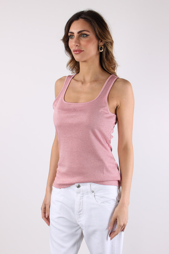 Canotta Lurex Logo Petalo-6