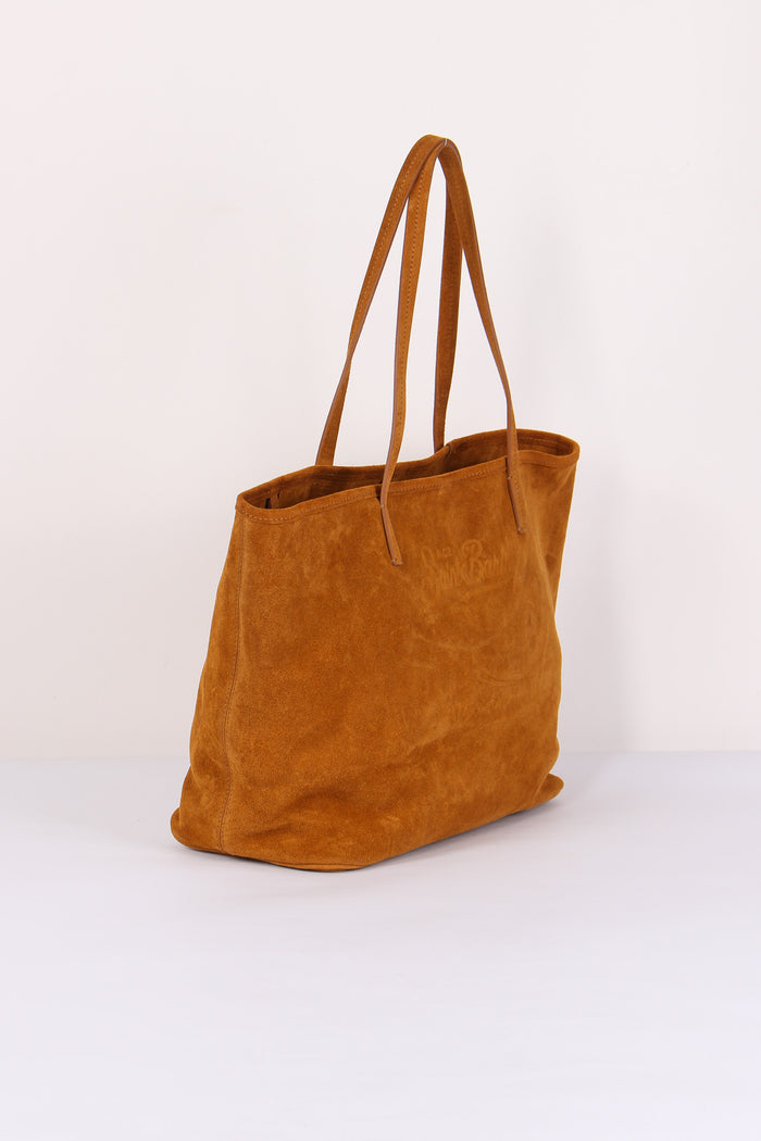 City Bag Suede Camello-4
