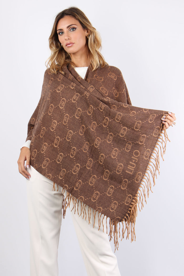 Poncho Frange Maxi Logo T.moro-2