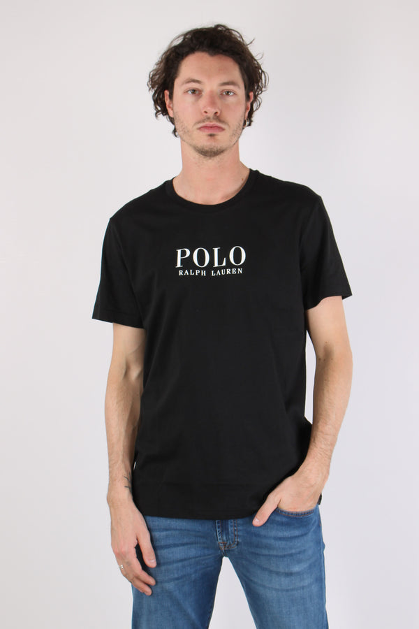 T-shirt Underwear Maxi Scritta Polo Black