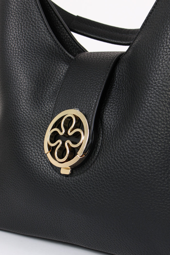 Federica W Hobo Placca Rosone Nero-4