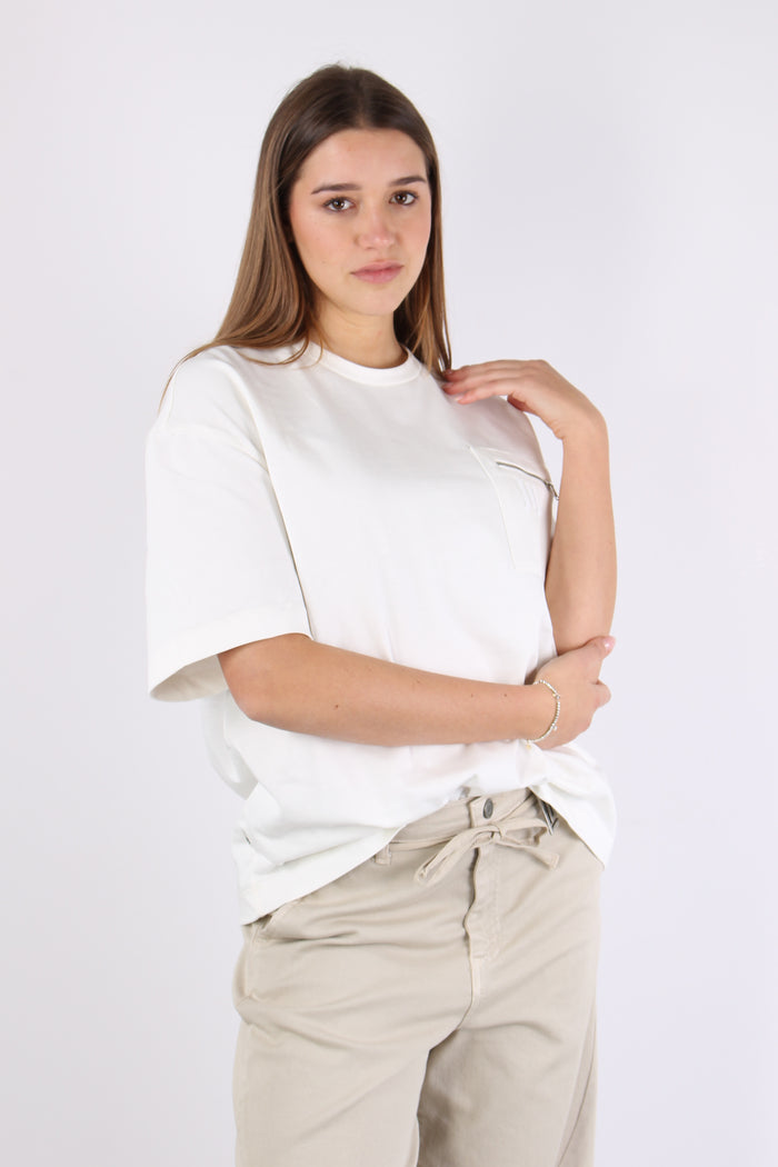 T-shirt Taschino Inserto Check Off White-5