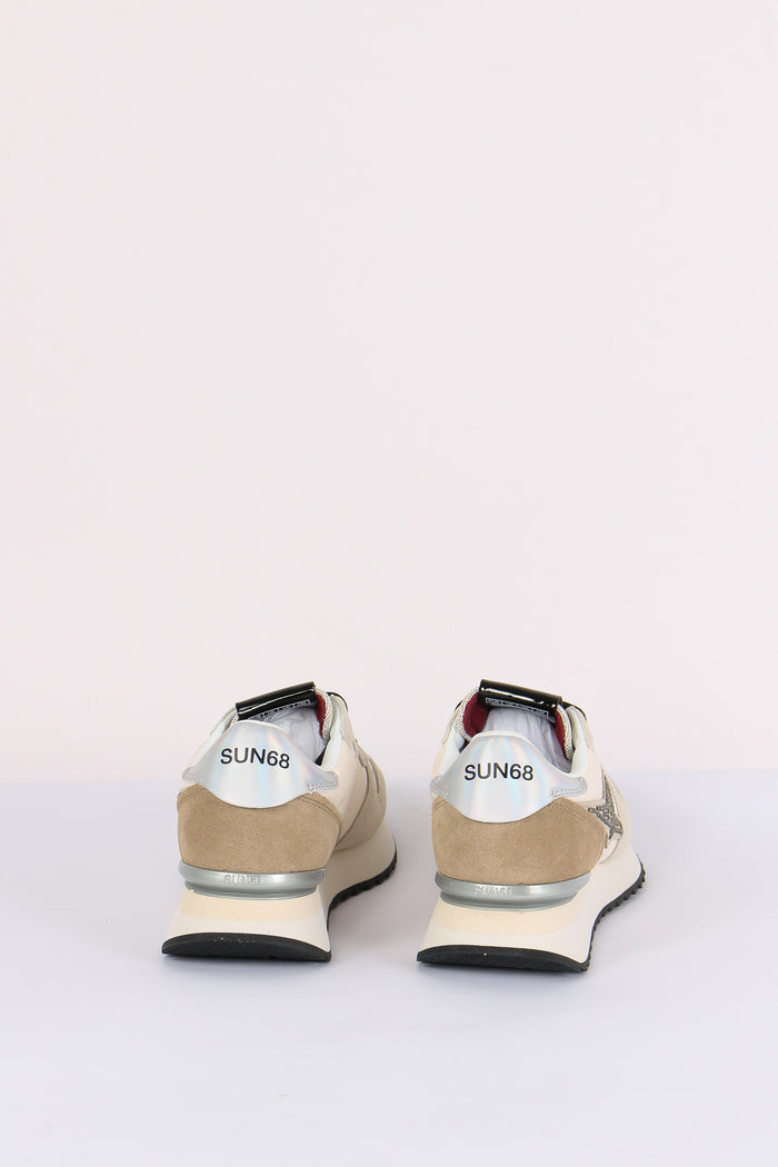 Sneakers Stargirl Strass Logo Bianco-3