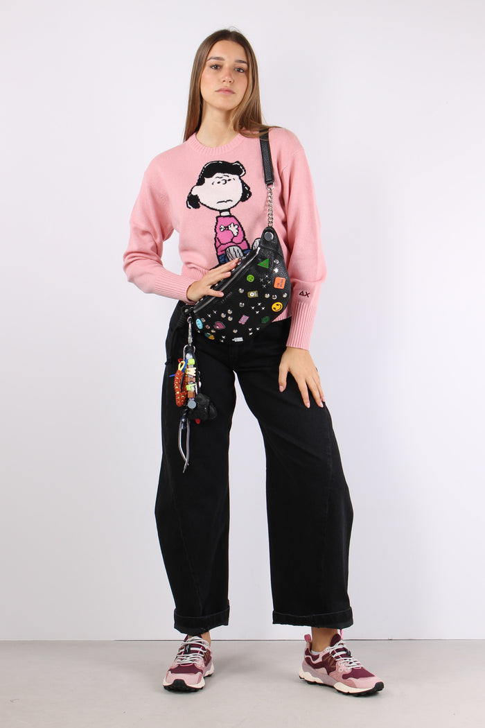 Maglia Ricamo Grande Rosa-3