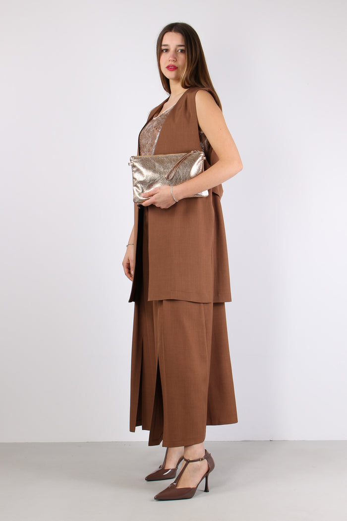 Gonna Pantalone Poliviscosa Caffe-5