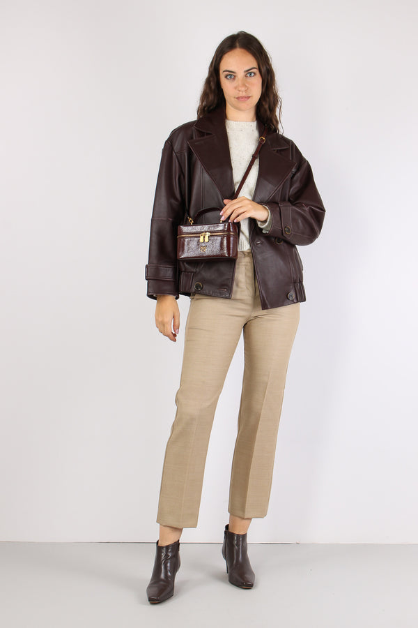 Mlspallore Bomber Pelle Bordeaux-2