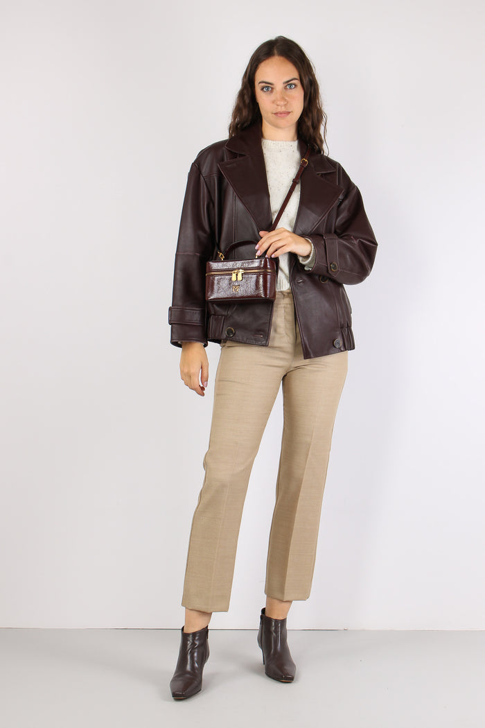 Mlspallore Bomber Pelle Bordeaux-2