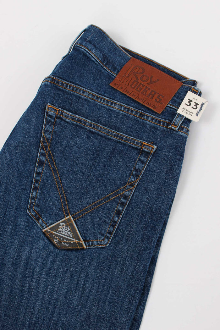 Denim Regular Slim Fit Denim Medio-6