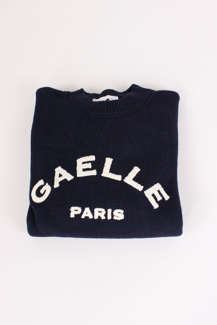 Pullover Logo College Blu-8