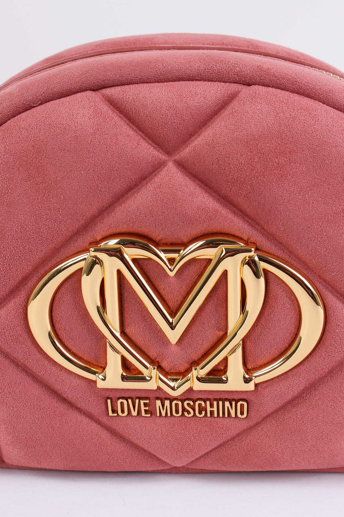 Tracolla Tonda Trapunta Rosa Antico-5