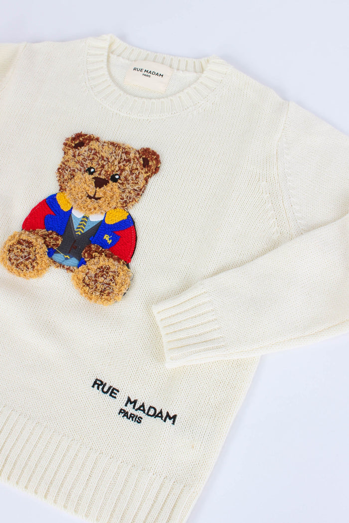 Pullover Orsetto White-4