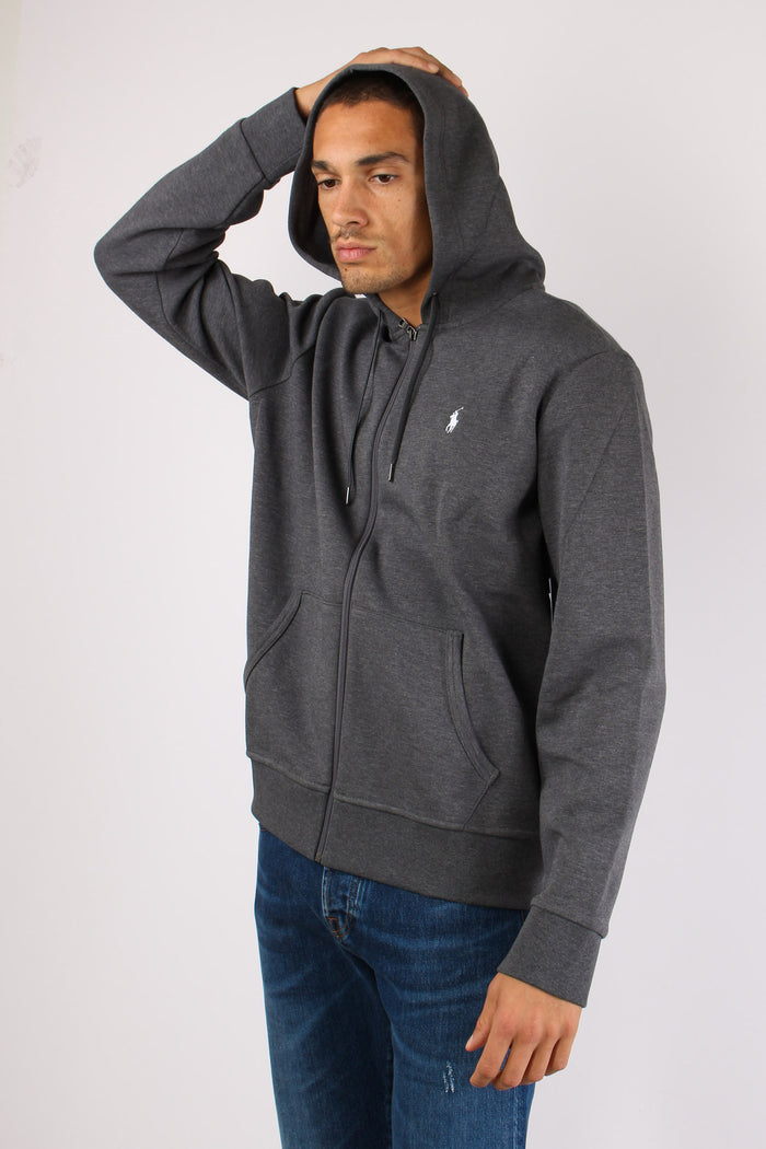 Felpa Tecnica Zip Cappuccio Double Kntbarclay-3