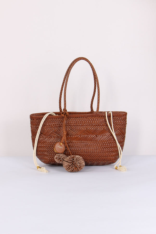 Paloma Shopping Mini Intreccio Cuoio