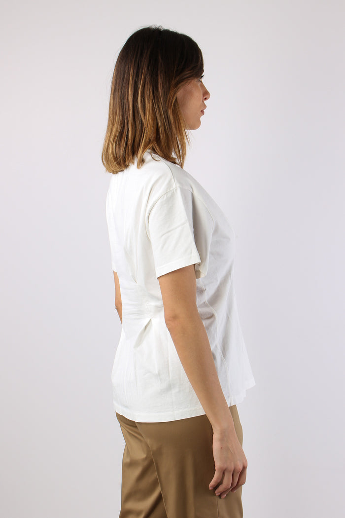 T-shirt Clessidra Riprese Panna-6