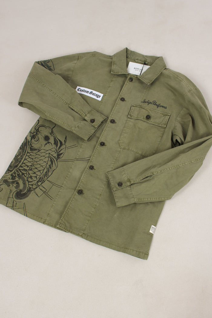 Camicia Logo Schiena Militare-4