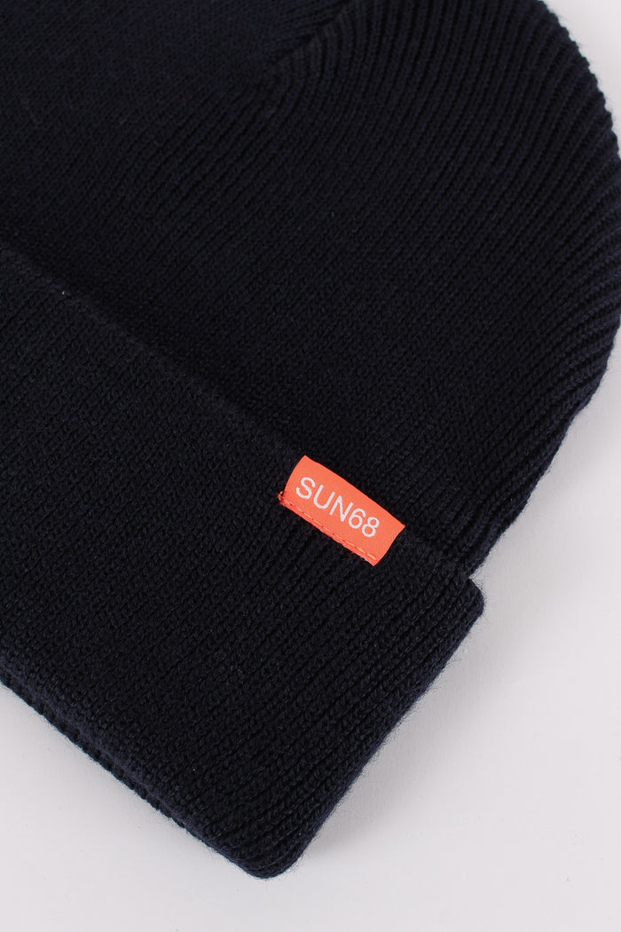 Cuffia Logo Navy Blue-4