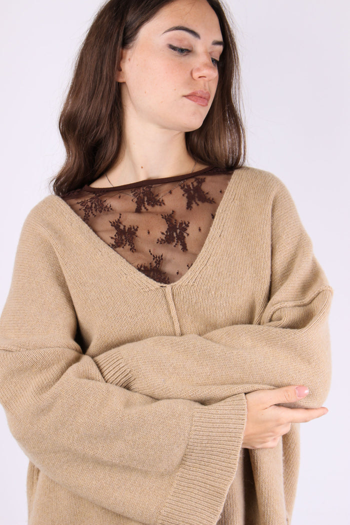 Maglia Scavo V Avanti Dietro Tortora-8