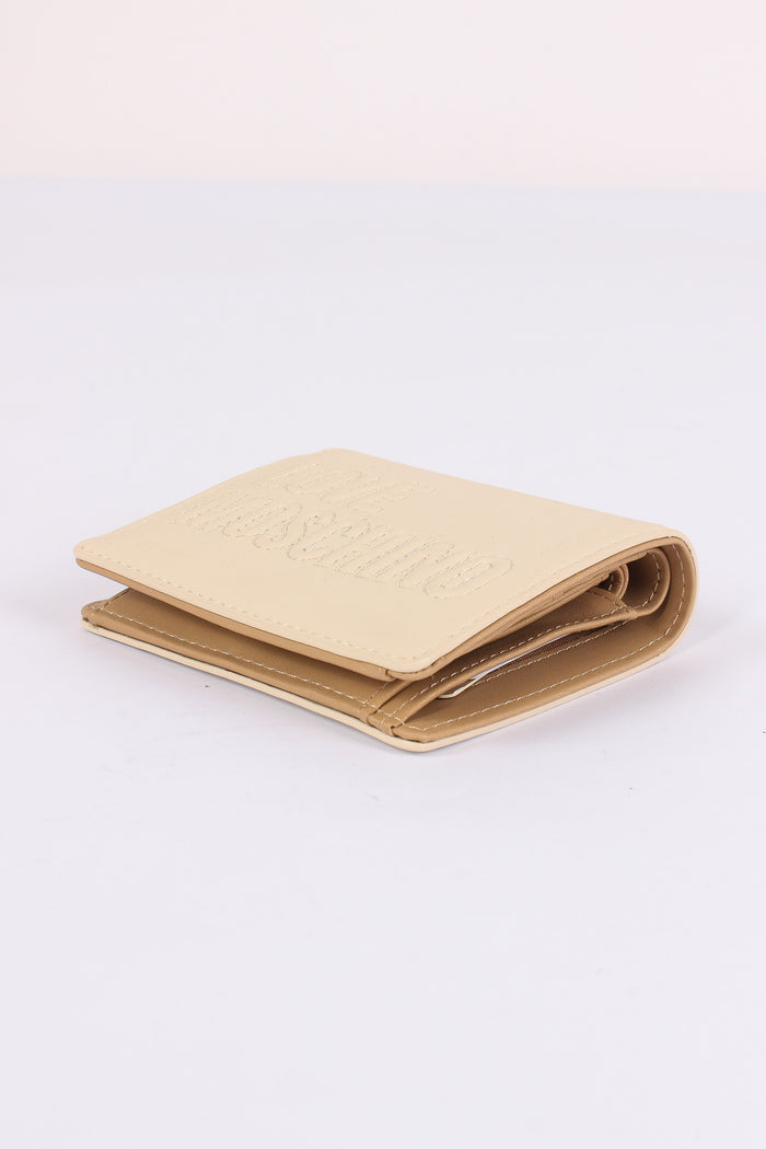 Portafoglio Clip Lettering Avorio-4