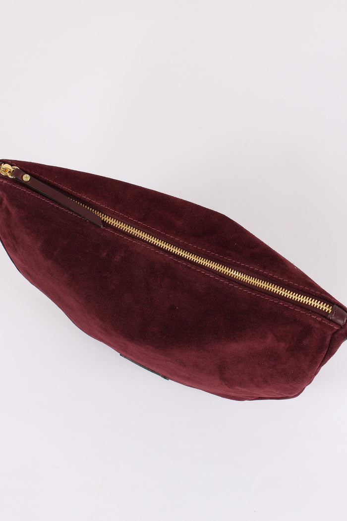Cleo Tracolla Suede  Manico Arriccio Amarone-5