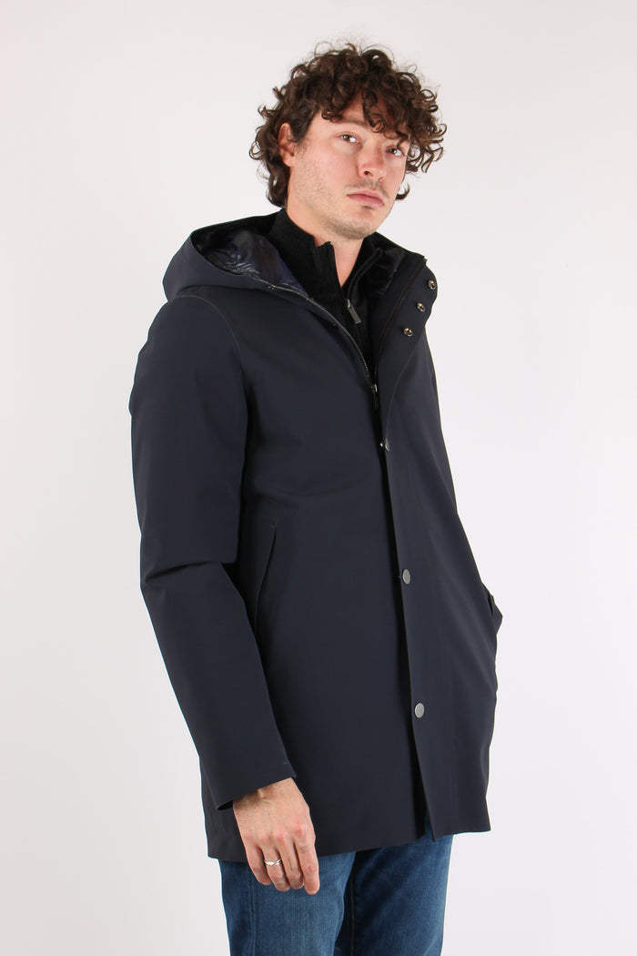 Parka Tecnico Imbottito Blue Black-9