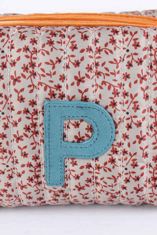 Pochette Patch Lettera P Fango/arancio-2