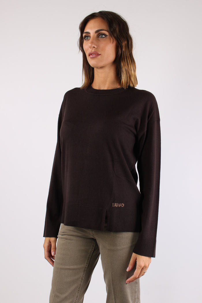 Maglia M/l Spacchetti Misto Lana Mole-3