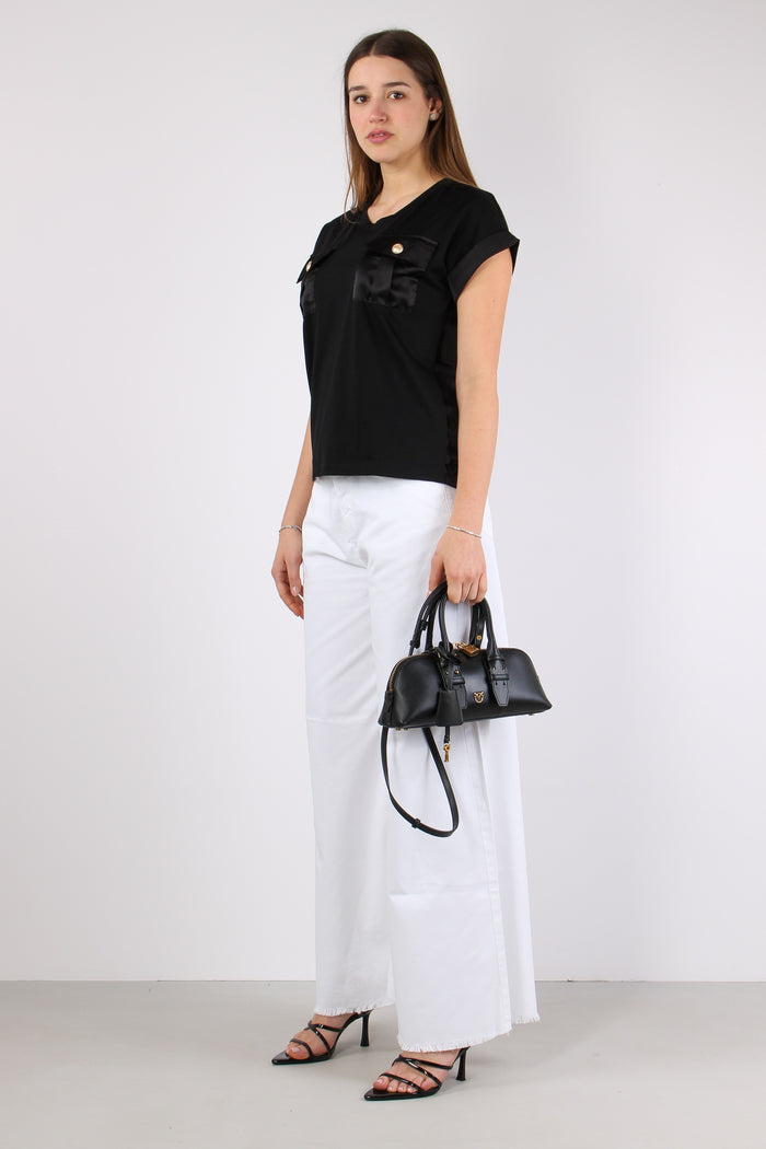 Antoine T-shirt Cotone Taschiine Black-3