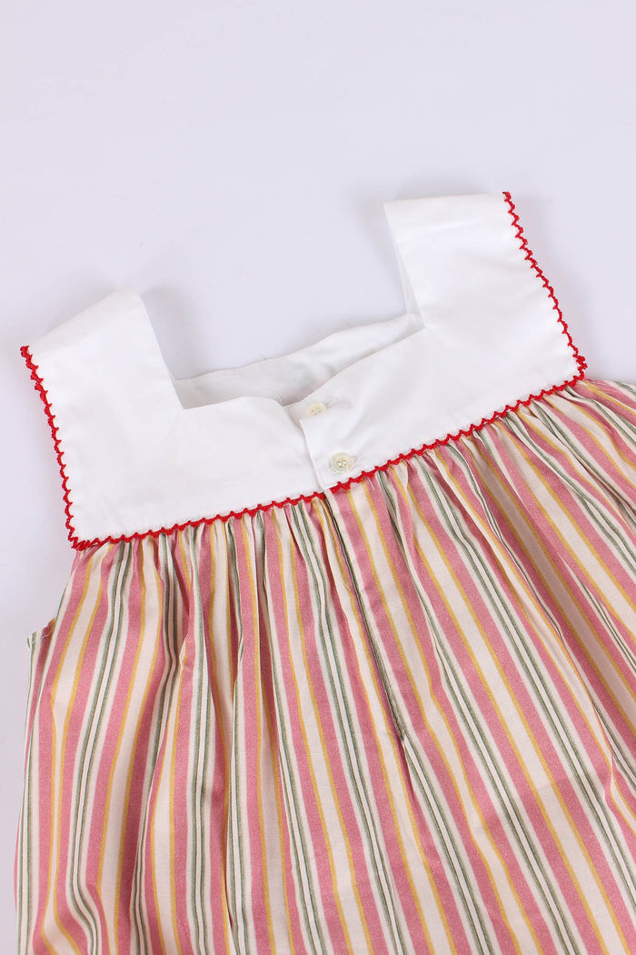 Abito Riga Inserto Ricamo Rose/stripes-5