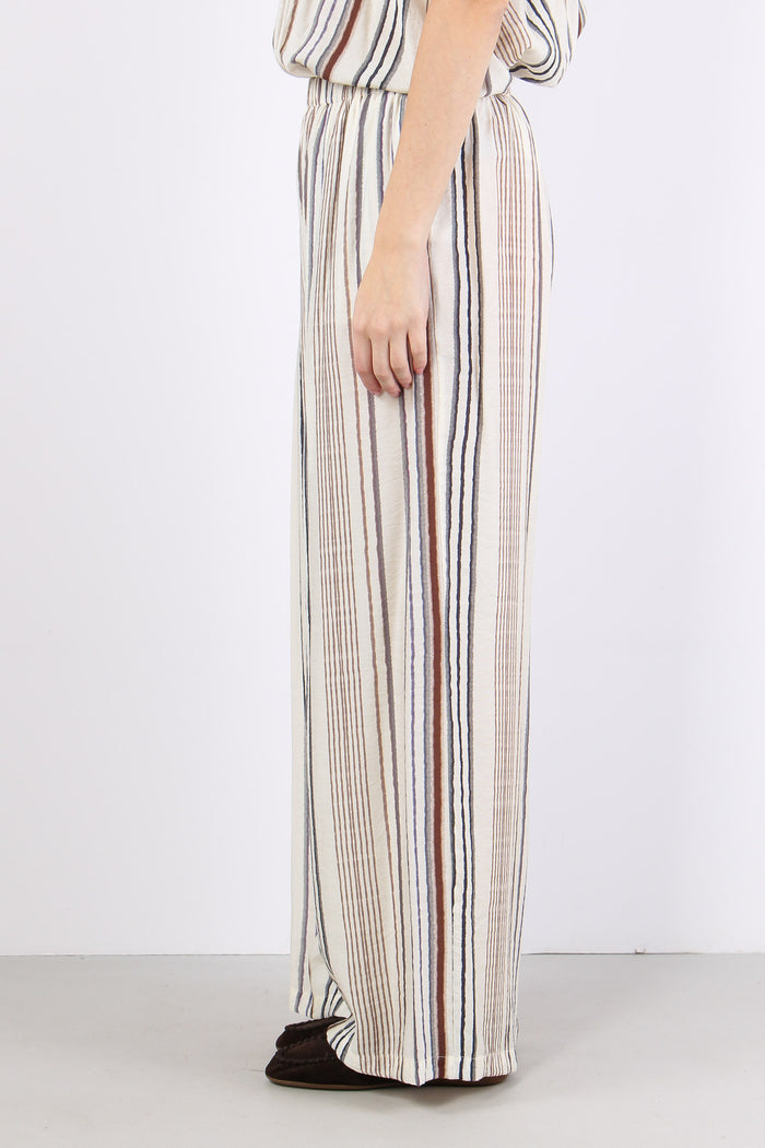Pantalone Multi Riga Ecru-7