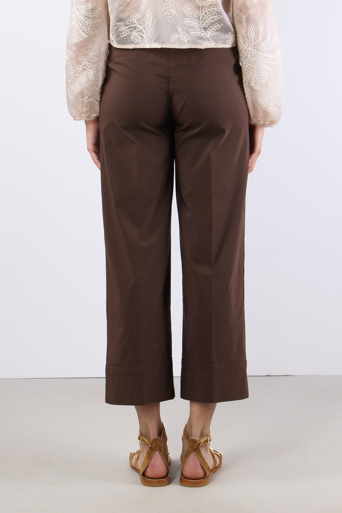 Pantalone Cropped Risvolto Moro-4