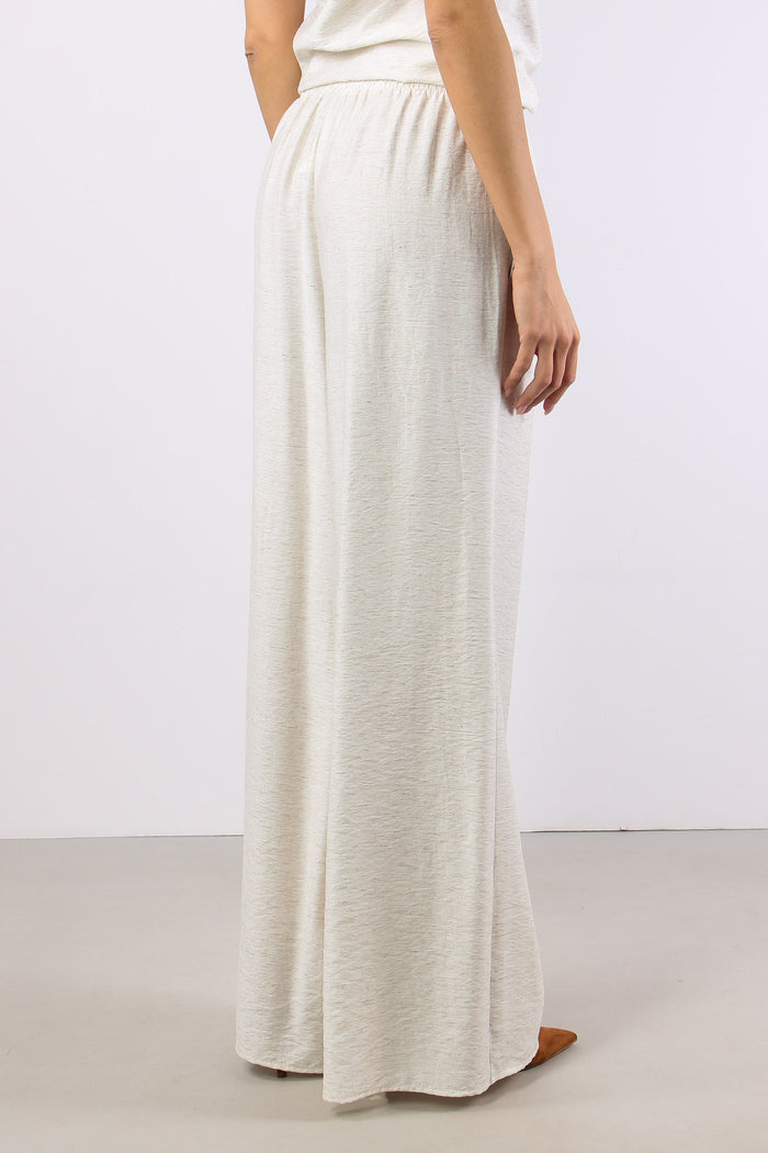 Pantalone Palazzo Misto Lino Naturale-6