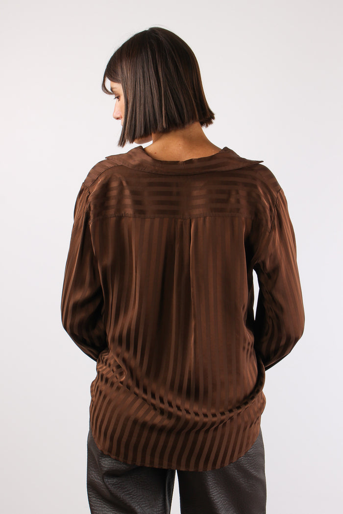 Camicia Riga  Effetto Raso Moro-5