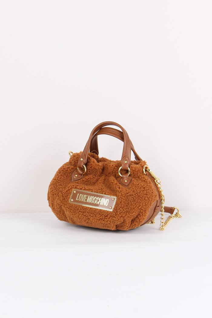 Tracollina Tonda Teddy Cuoio-2
