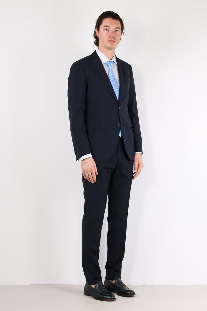Abito 100% Lana Vergine Blu Navy-7